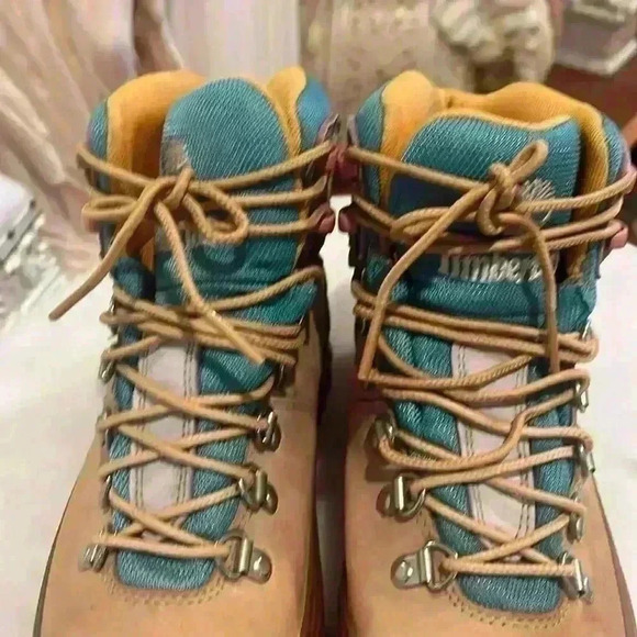 Timberland tims multicolored women’s shoes sz 7 pink purple tan rare! - Picture 11 of 13